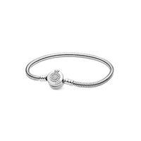 Style Simple Rond Argent Sterling Incruster Gemme Bracelets 1 Pièce sku image 32