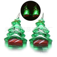 Christmas Simple Style Christmas Tree Plastic Festival Earrings 1 Pair sku image 1