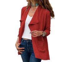 Casual Solid Color Patchwork Cotton Blend Polyester Cardigan main image 6