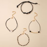 Simple Style Flower Alloy Women's Bracelets 1 Set main image 3