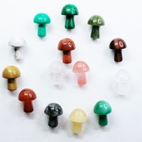 2cm Natural Crystal Mini Mushroom Flowerpot Fish Tank Mushroom Ornaments main image 5