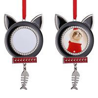 Christmas Dog Metal Holiday Hanging Ornaments sku image 2