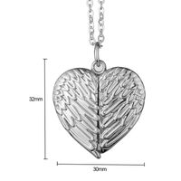 Fashion Heart Shape Wings Alloy Couple Pendant Necklace main image 2