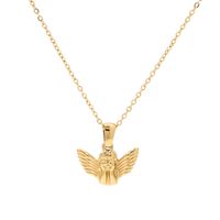 Retro Angel Stainless Steel Pendant Necklace main image 3