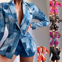 Women's Casual Geometric Polyester Shorts Sets main image 1