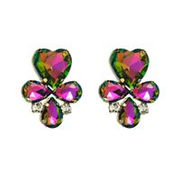 Ins Style Geometric Alloy Gold Plated Rhinestones Women's Earrings 1 Pair main image 3