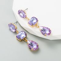 Fashion Geometric Alloy Rhinestones Women's Earrings 1 Pair main image 5