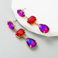 Fashion Geometric Alloy Rhinestones Women's Earrings 1 Pair sku image 2