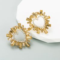 Fashion Geometric Alloy Rhinestones Women's Earrings 1 Pair sku image 7