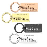 Simple Style Letter Stainless Steel Plating Keychain 1 Piece main image 4
