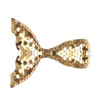 Cute Fish Tail Cloth Sequins Inlay Pearl Hair Clip 1 Piece sku image 2