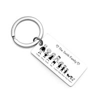 Simple Style Letter Stainless Steel Plating Keychain 1 Piece main image 3