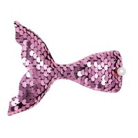 Cute Fish Tail Cloth Sequins Inlay Pearl Hair Clip 1 Piece sku image 5