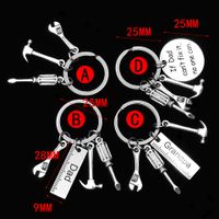 Simple Style Letter Stainless Steel Plating Men's Keychain 1 Piece main image 5