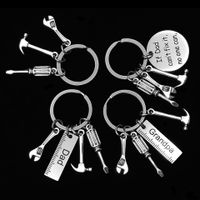 Simple Style Letter Stainless Steel Plating Men's Keychain 1 Piece sku image 4