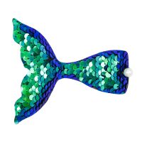 Cute Fish Tail Cloth Sequins Inlay Pearl Hair Clip 1 Piece sku image 3