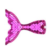 Cute Fish Tail Cloth Sequins Inlay Pearl Hair Clip 1 Piece main image 2