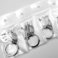 Simple Style Letter Stainless Steel Plating Men's Keychain 1 Piece main image 2