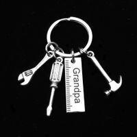 Simple Style Letter Stainless Steel Plating Men's Keychain 1 Piece sku image 3
