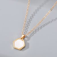 Fashion Moon Butterfly Alloy Inlay Rhinestones Shell Women's Pendant Necklace 1 Piece main image 4