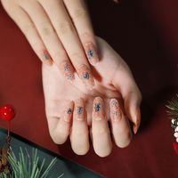 Christmas Cute Snowflake Elk Resin Nail Patches 1 Set sku image 7