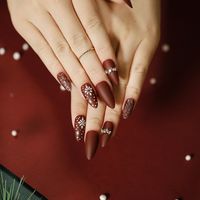 Noël Mignon Flocon De Neige Wapiti Résine Ongles Correctifs 1 Jeu sku image 69