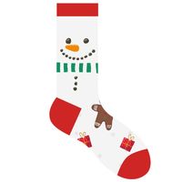 Unisex Fashion Santa Claus Snowman Cotton Jacquard Crew Socks sku image 2