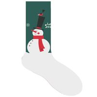 Unisex Fashion Santa Claus Snowman Cotton Jacquard Crew Socks sku image 8