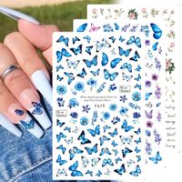 Fashion Letter Flower Butterfly Paper Nail Patches 1 Piece main image 1
