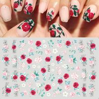 Fashion Letter Flower Butterfly Paper Nail Patches 1 Piece sku image 1