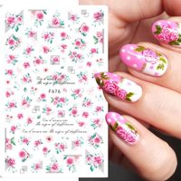 Fashion Letter Flower Butterfly Paper Nail Patches 1 Piece sku image 3