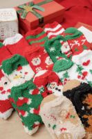 Women's Cute Santa Claus Gingerbread Snowman Spandex Polyester Jacquard Ankle Socks main image 2