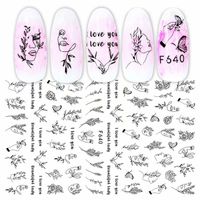 Simple Style Animal Plant Paper Nail Patches 1 Piece sku image 10