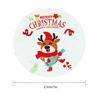 Cartoon Cute Snowman Elk Christmas Sticker Gift Tag Sticker main image 3