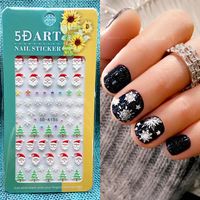 Simple Style Santa Claus Paper Nail Patches 1 Piece sku image 3