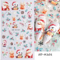 Simple Style Santa Claus Paper Nail Patches 1 Piece sku image 7