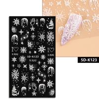 Simple Style Santa Claus Paper Nail Patches 1 Piece sku image 15