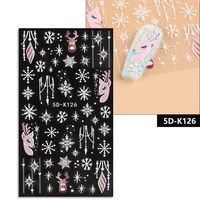 Simple Style Santa Claus Paper Nail Patches 1 Piece sku image 18