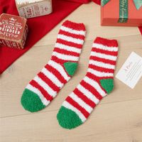 Femmes Mignon Père Noël Pain D'épice Bonhomme De Neige Spandex Polyester Jacquard Cheville Chaussettes sku image 15