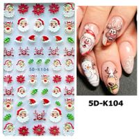 Simple Style Santa Claus Paper Nail Patches 1 Piece main image 3