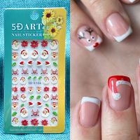 Simple Style Santa Claus Paper Nail Patches 1 Piece sku image 1