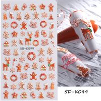 Simple Style Santa Claus Paper Nail Patches 1 Piece sku image 5