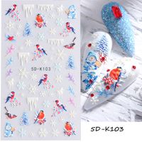 Simple Style Santa Claus Paper Nail Patches 1 Piece sku image 9