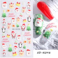 Simple Style Santa Claus Paper Nail Patches 1 Piece sku image 4
