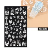 Simple Style Santa Claus Paper Nail Patches 1 Piece sku image 16