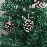 Christmas Fashion Pine Cones Wood Party Hanging Ornaments 6 Pieces main image 3