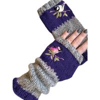 Women's Fashion Bird Knitted Fabric Gloves main image 5