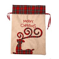 Christmas Cartoon Style Santa Claus Elk Cloth Party Gift Bags 1 Piece main image 3