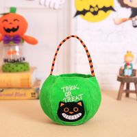 Halloween Pumpkin Cat Flannel Party Gift Bags 1 Piece sku image 4