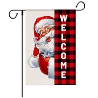 Christmas Decoration Garden Double Sided Printing Outdoor Decoration Cartoon Banner sku image 1